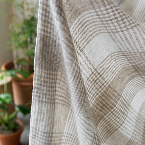 Set of 2 Blue Gingham Curtains Farmhouse Buffalo Check Plaid Etsy