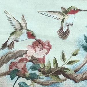 Dimensions From The Heart &quot;Hummingbirds In Springtime&quot; Needlepoint Kit