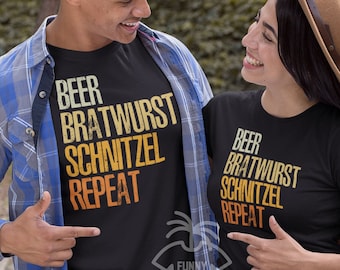 Oktoberfest Shirt, Funny Oktoberfest Shirts, Group Drinking Shirts, Mens Oktoberfest Tshirt, Couples German Beer Bratwurst Matching Shirts