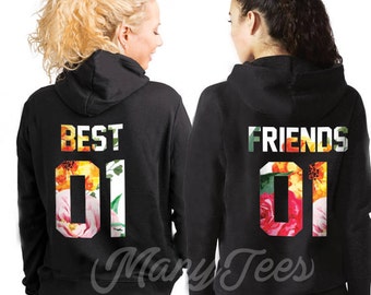 best friend hoodies for 2 cheap