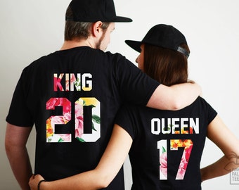 King and Queen shirts couple t shirt couple tees King Queen couple tshirts funny matching couple shirts wedding gift anniversary gift