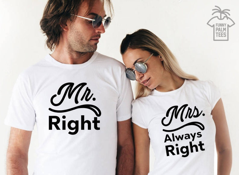 Mr and mrs shirts for honeymoon Clearance