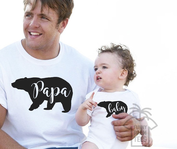 Regalo de papa e hijo regalo del dia del padre regalos de padre e hijo camisas de papa e hija trajes de papa y yo papa y bebe camisa de oso de papa