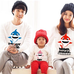 Shark family sweaters shark family sweatshirts shark family sweater shark family sweatshirt daddy shark mommy shark shark shirt mama family