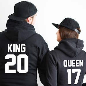 Couples hoodies couples sweaters King and Queen sweatshirts king and queen hoodies king and queen couple sweatshirts anniversary gift hoodie