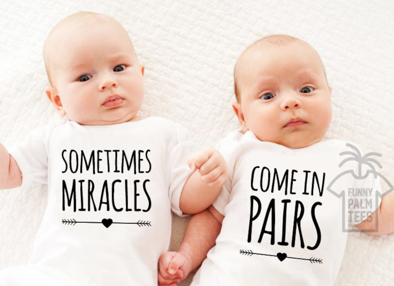 Twin Onesies Twin Outfits Twins Onesies Twin Outfits Twin Baby - Etsy