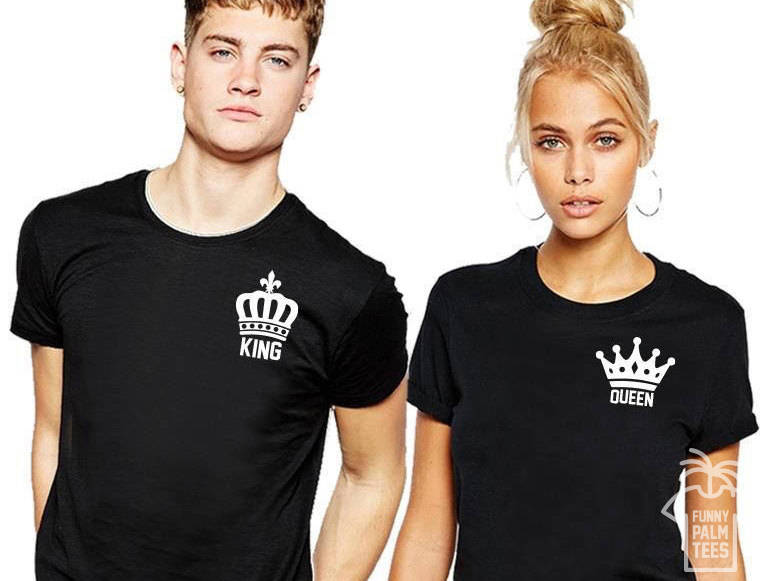 King and Queen Couple T-shirt 