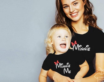 Matchande tröjor för mor och dotter, kläder för mor och dotter, Minnie Me-tröja, presenttröjor för mor och dotter, kläder för mamma och jag