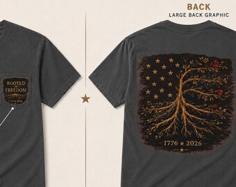 Rooted in Freedom™ Heritage Tee | Vintage Americana Garment-Dyed Shirt