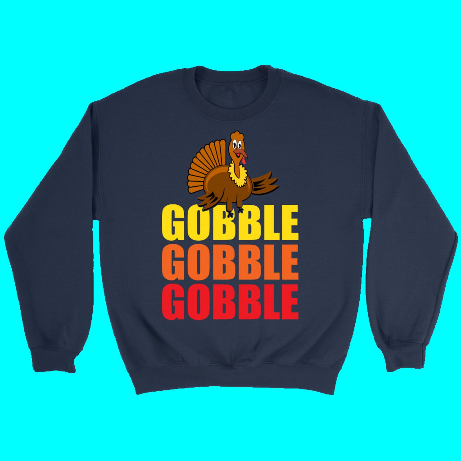 Gobble Gobble Gobble Thanksgiving Shirt Turkey and Stuffing Etsy