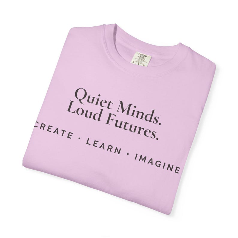 Quiet Minds Loud Futures T-Shirt, Gifted Kid Shirt, Music Science Art Tee, Creative Student Graphic Tee, Astronomy Piano Shirt image 6