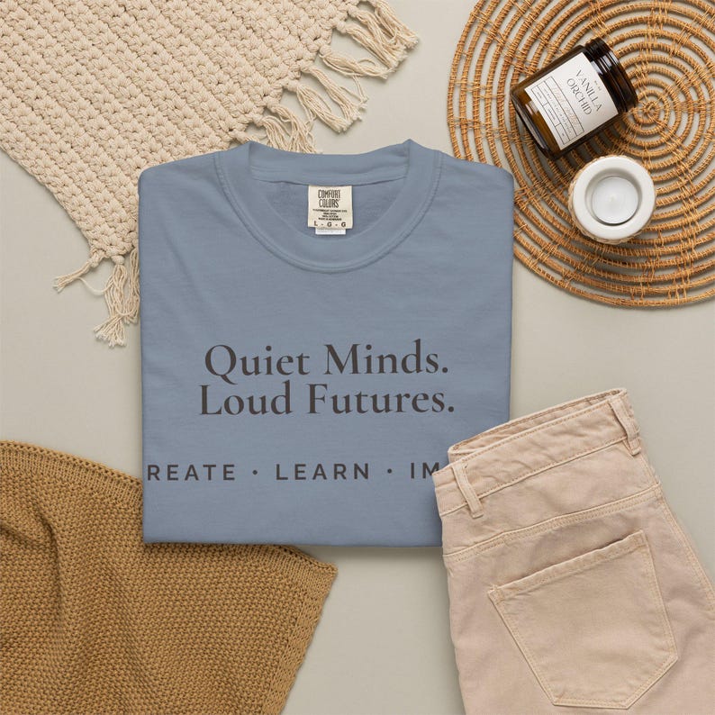Quiet Minds Loud Futures T-Shirt, Gifted Kid Shirt, Music Science Art Tee, Creative Student Graphic Tee, Astronomy Piano Shirt image 10