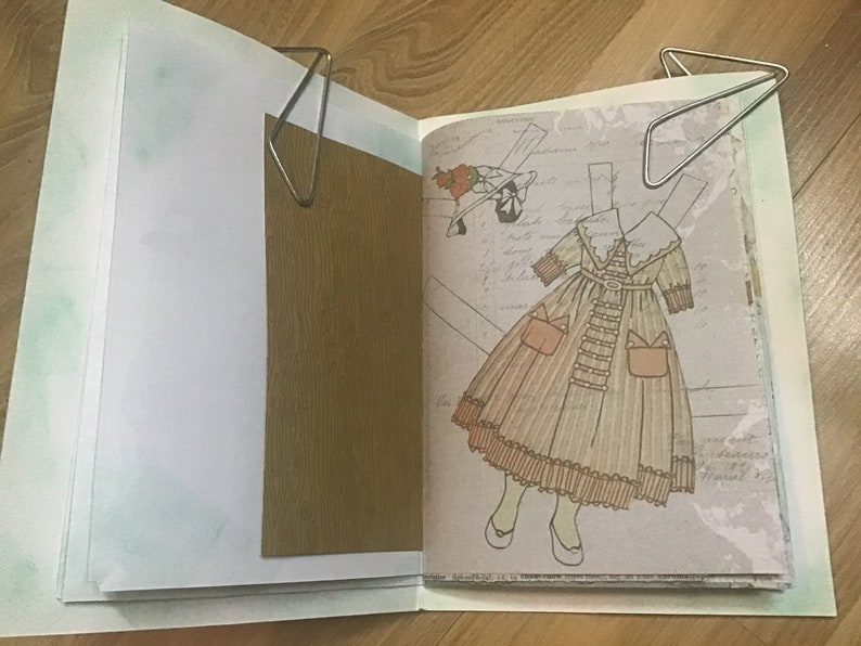 Paper Doll Junk Journal Paper Doll Journal Paper Doll Etsy