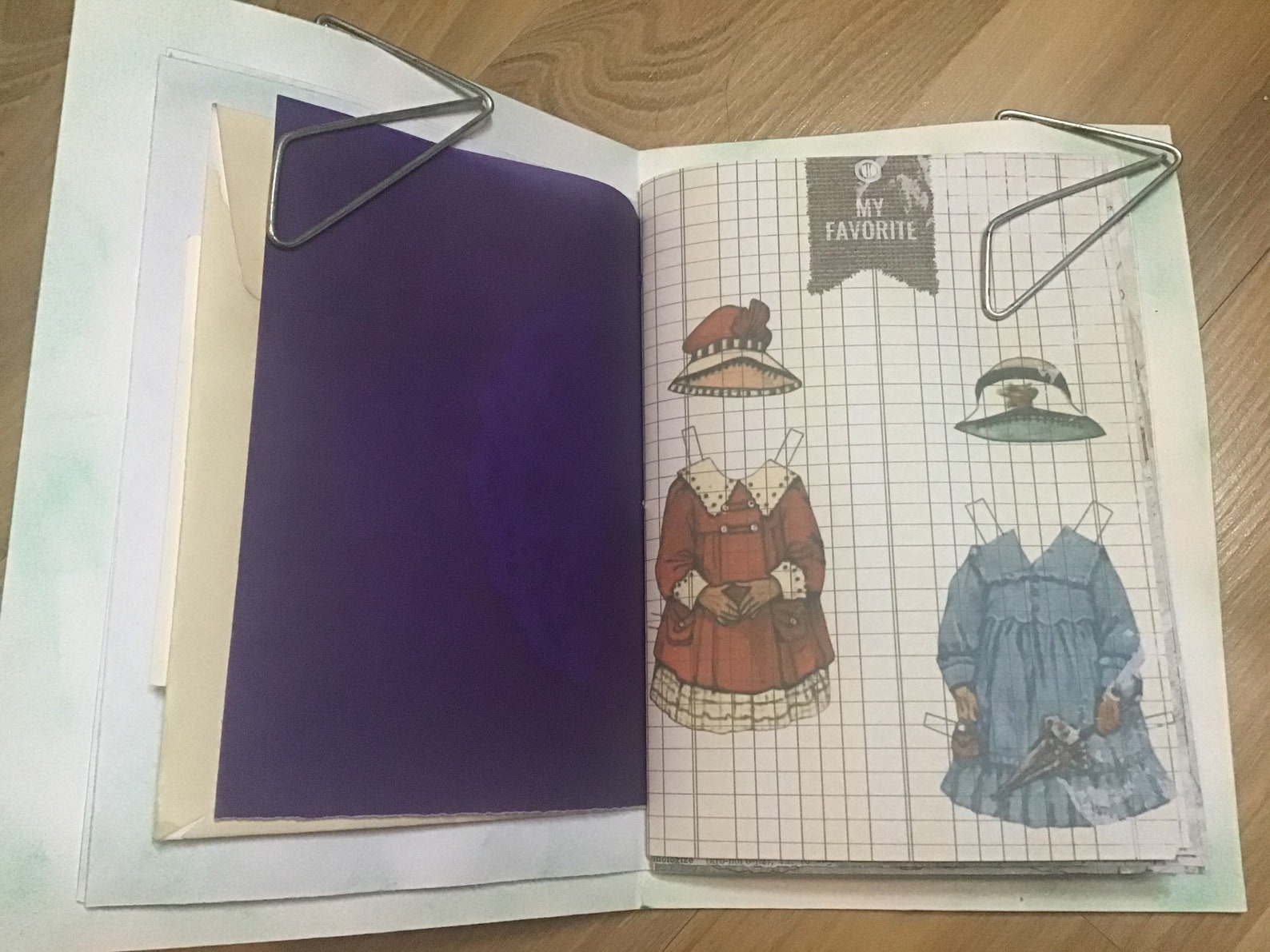 Paper doll junk journal paper doll journal paper doll Etsy