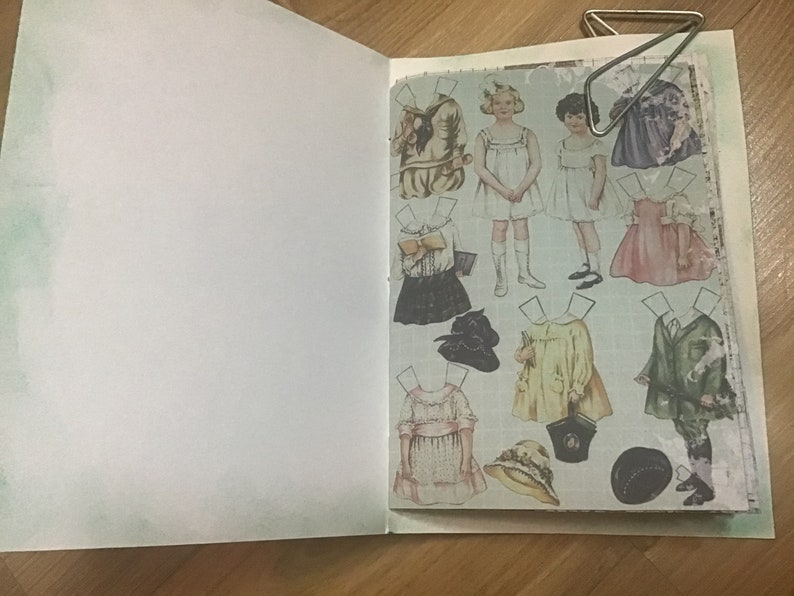 Paper doll junk journal paper doll journal paper doll Etsy
