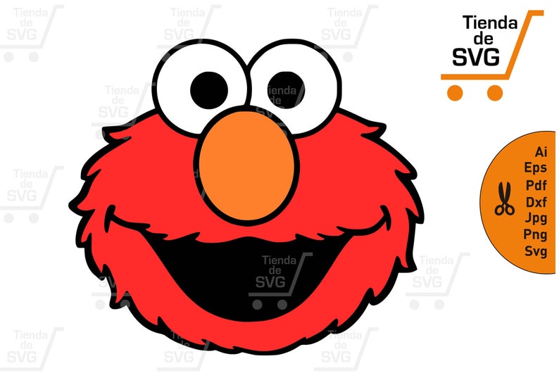 Download Elmo Svg Elmo Svg de Sesame Street archivos Elmo Svg | Etsy