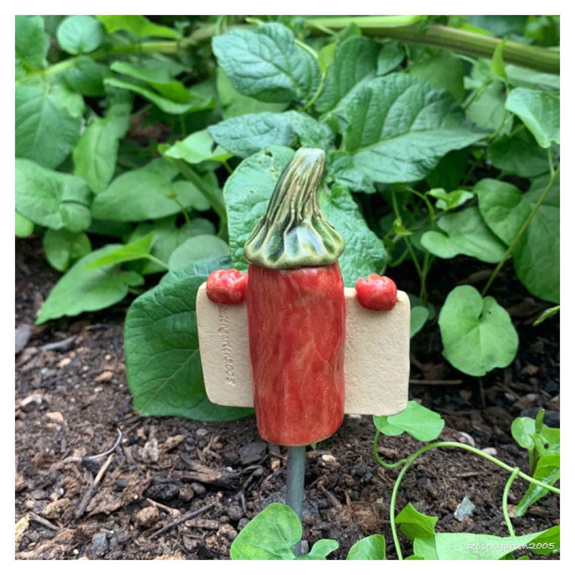 Garden plug Herb plug Vegetable plug Bedding plug ceramic Etsy