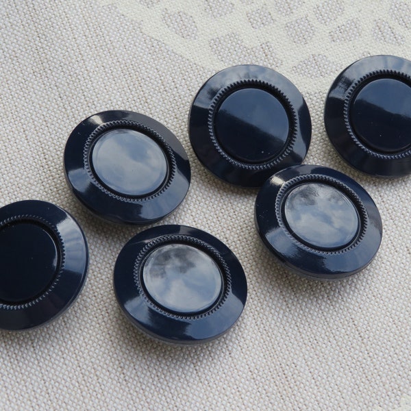 large coat buttons 27 mm vintage glass buttons old collector buttons 50s unused stock items Neugablonz Germany