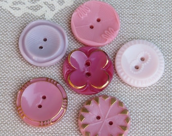 vintage 18 mm two-hole glass buttons 50s collector's buttons unused stock from Neugablonz Germany