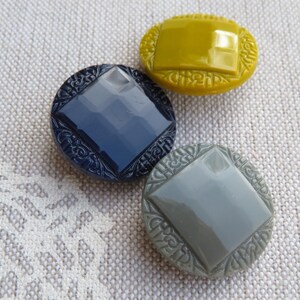 Pomos de cristal vintage grandes, 22 mm, antiguos pomos de coleccionista, stock sin usar, Neugablonz