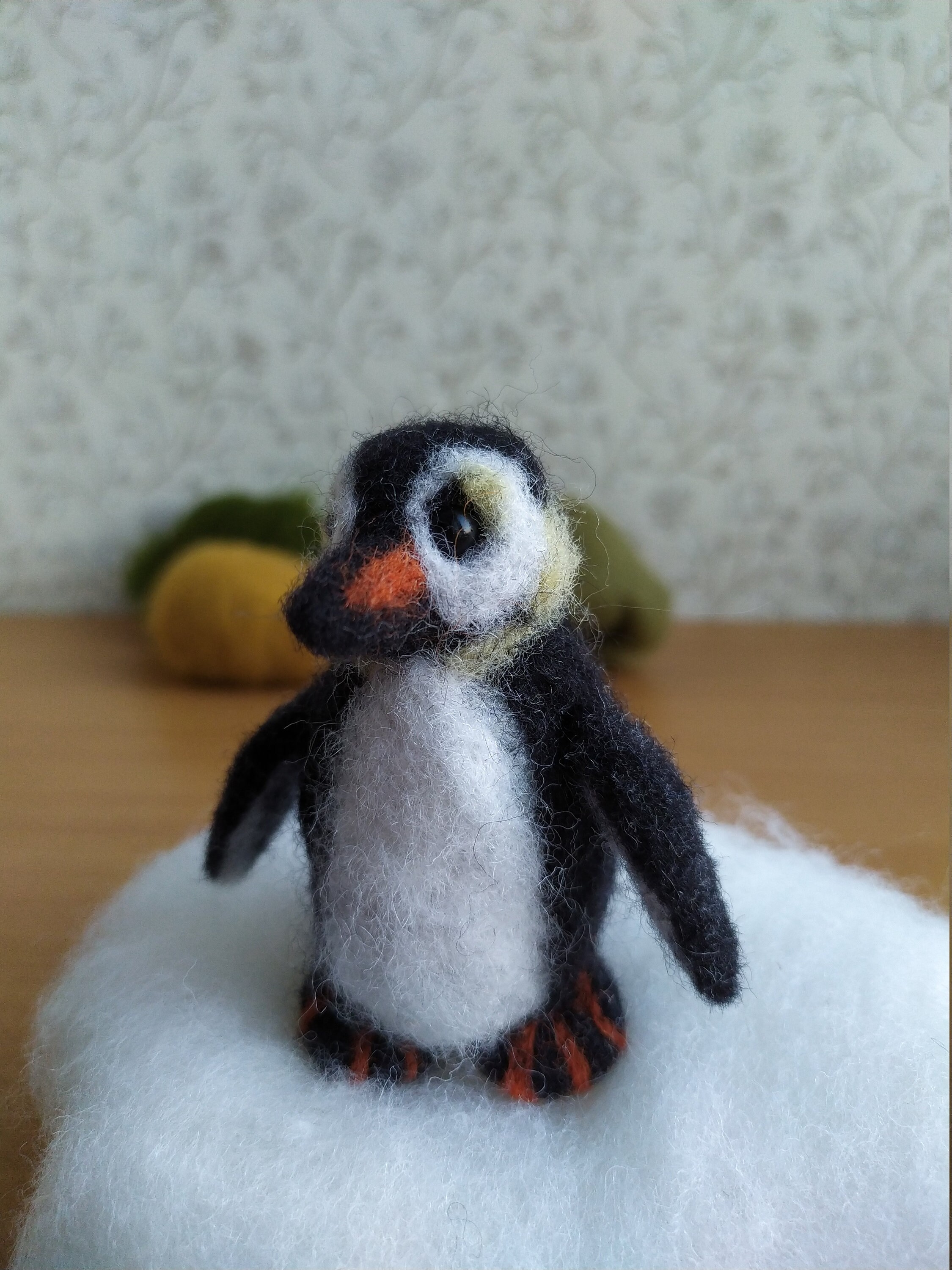 Penguin figurine needle felted penguin needle felt animals Etsy
