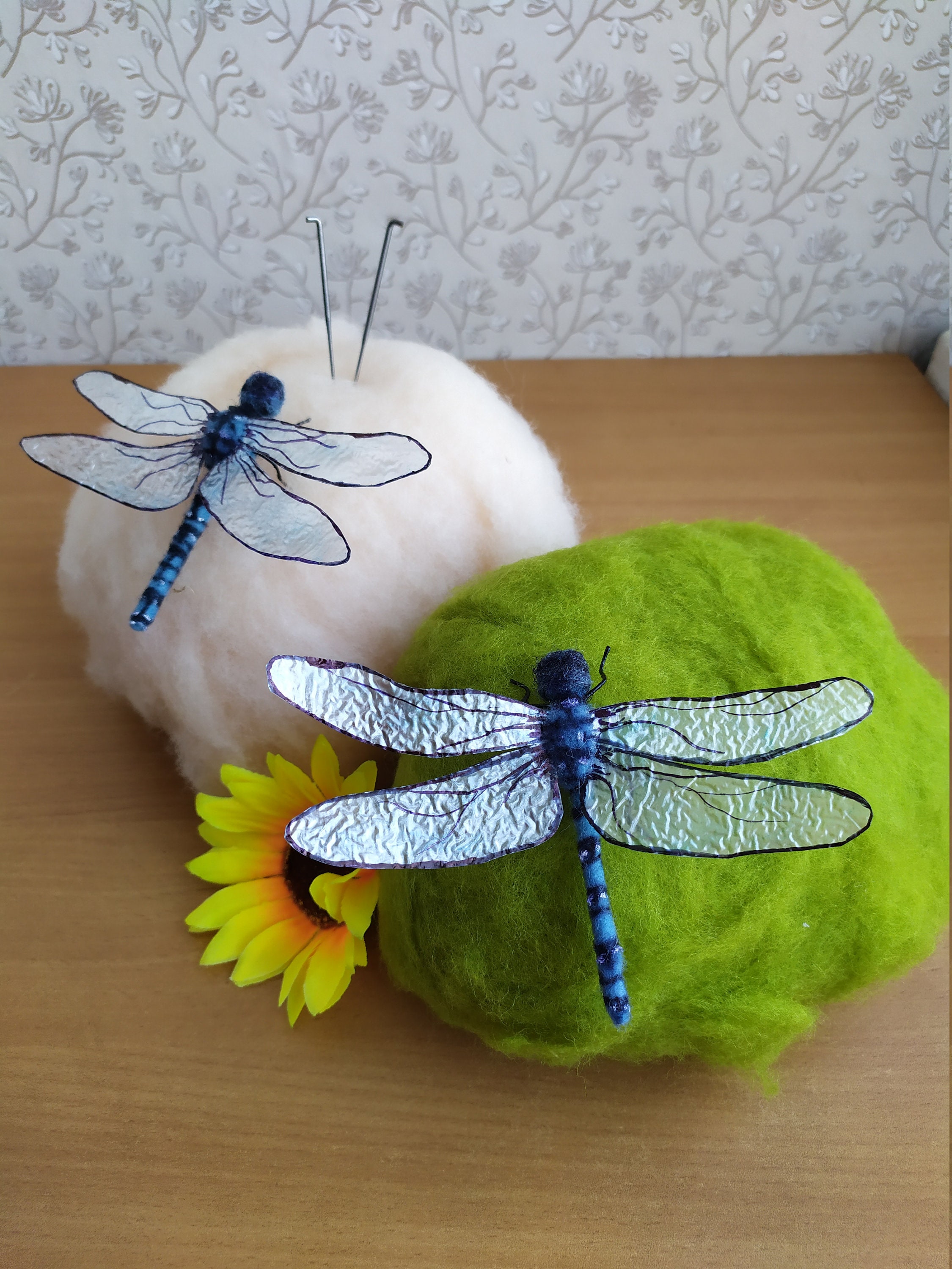 Needle felted dragonflyrealistic dragonfly figurine waldorf Etsy