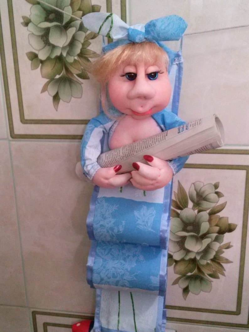 toilet paper holder dolls