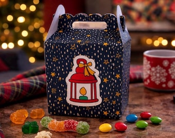 Christmas Eve Treat Box | Christmas Party Favours | Festive Sweet Holder