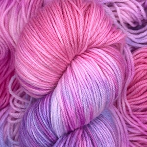 Fingering Superwash Merino Highland Wool Nylon Sock Yarn Hand Dyed Yarn - Frosted Flora