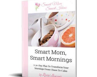 Smart Mom Smart Mornings | Morning Routine Planner for Moms | 30-Day Productivity & Mindset Guide | Busy Mom Organization | Digital Download