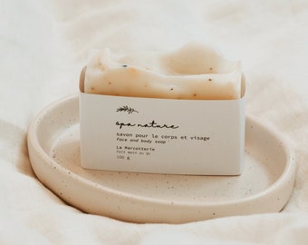 Nature Spa Soap | Natural Body and Face vegan Sensible skin soap bar - Eucalyptus peppermint Soap - Christmas teacher gift - Mother's Day