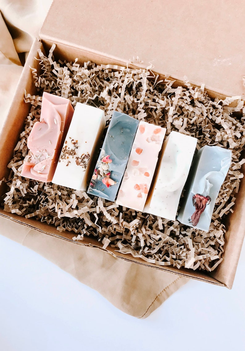 Soap Gift Set Natural Bath Gift Box for mom Mother's Etsy