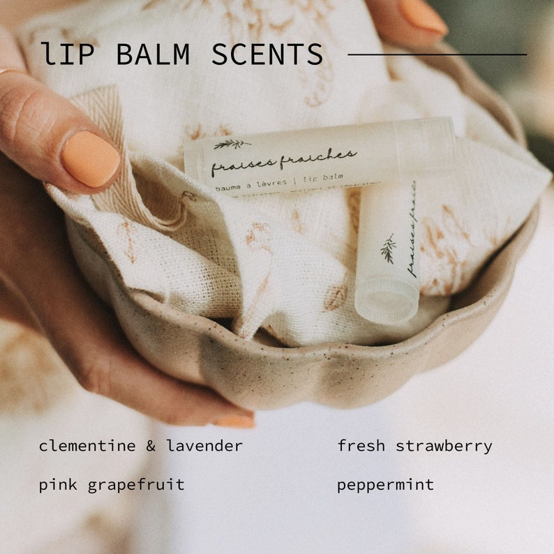 Lip Balm Set Natural Bees Wax Lip Balms kit Hostess gift box mom Thank you gift Christmas teacher gift box women Mother's Day gift image 3