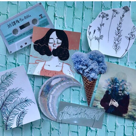 minimalist aesthetic stickers etsy