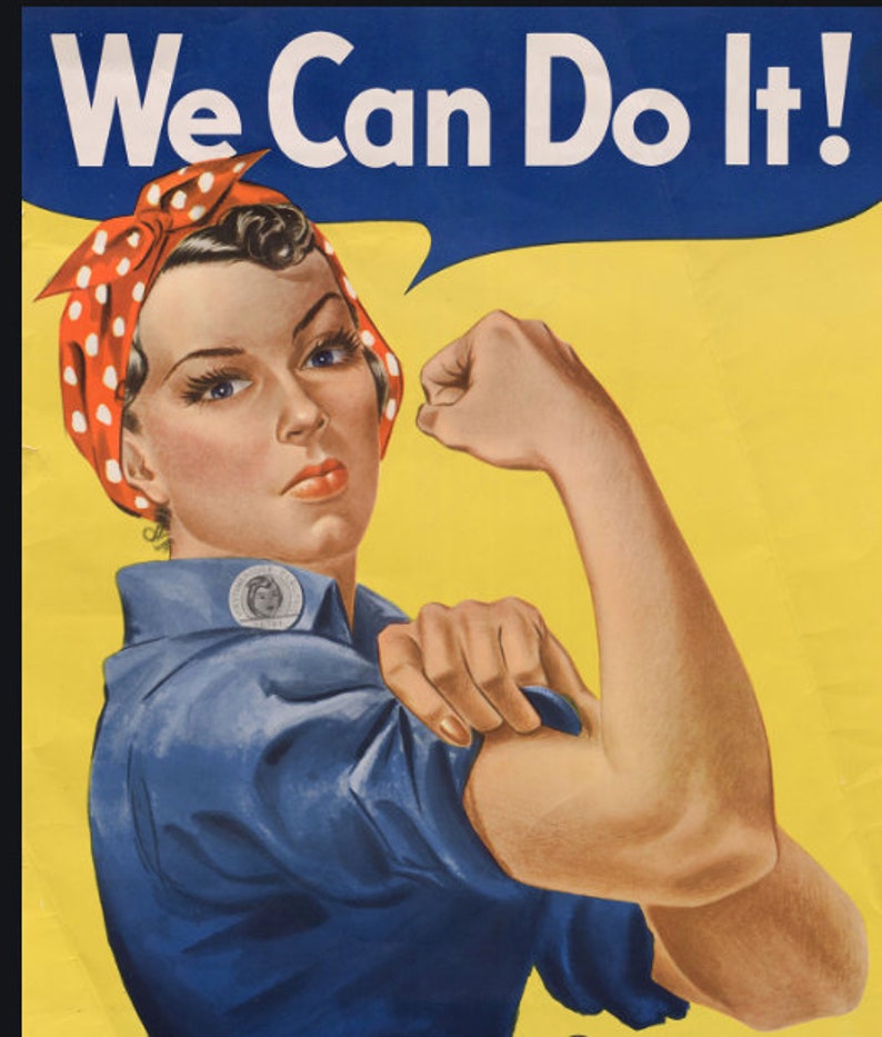 Rosie the Riveter Inspired Pinup Girl Dungarees. 50s Style Etsy UK