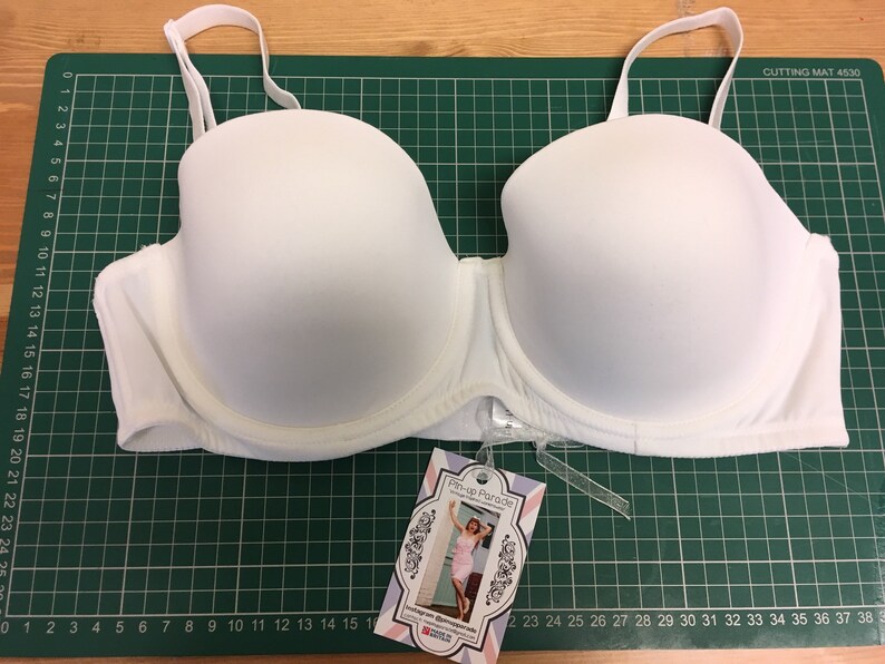 Nude or White Wedding Day Strapless Bra - Add Own Text - A to F Cup ...