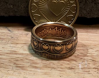 My Heart is in Recovery Medallion Ring