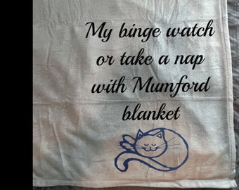 Funny custom blanket - cat or dog - 92"x69" soft plush