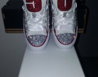 blinged out converse sneakers