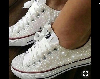 converse wedding tennis shoes