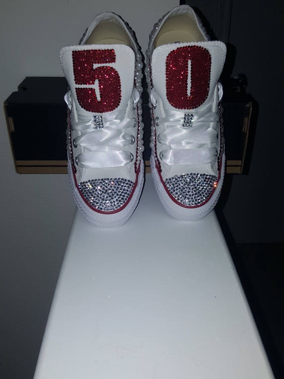 blinged out converse sneakers