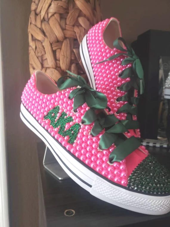 Custom Bling Pink Pearl With Rhinestone AKA Converse - Etsy