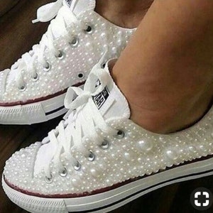Custom Pearl Converse Chucks