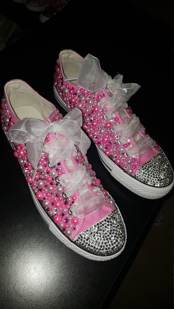 blinged out sneakers