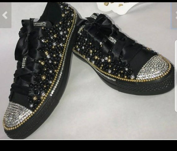 gold and silver converse