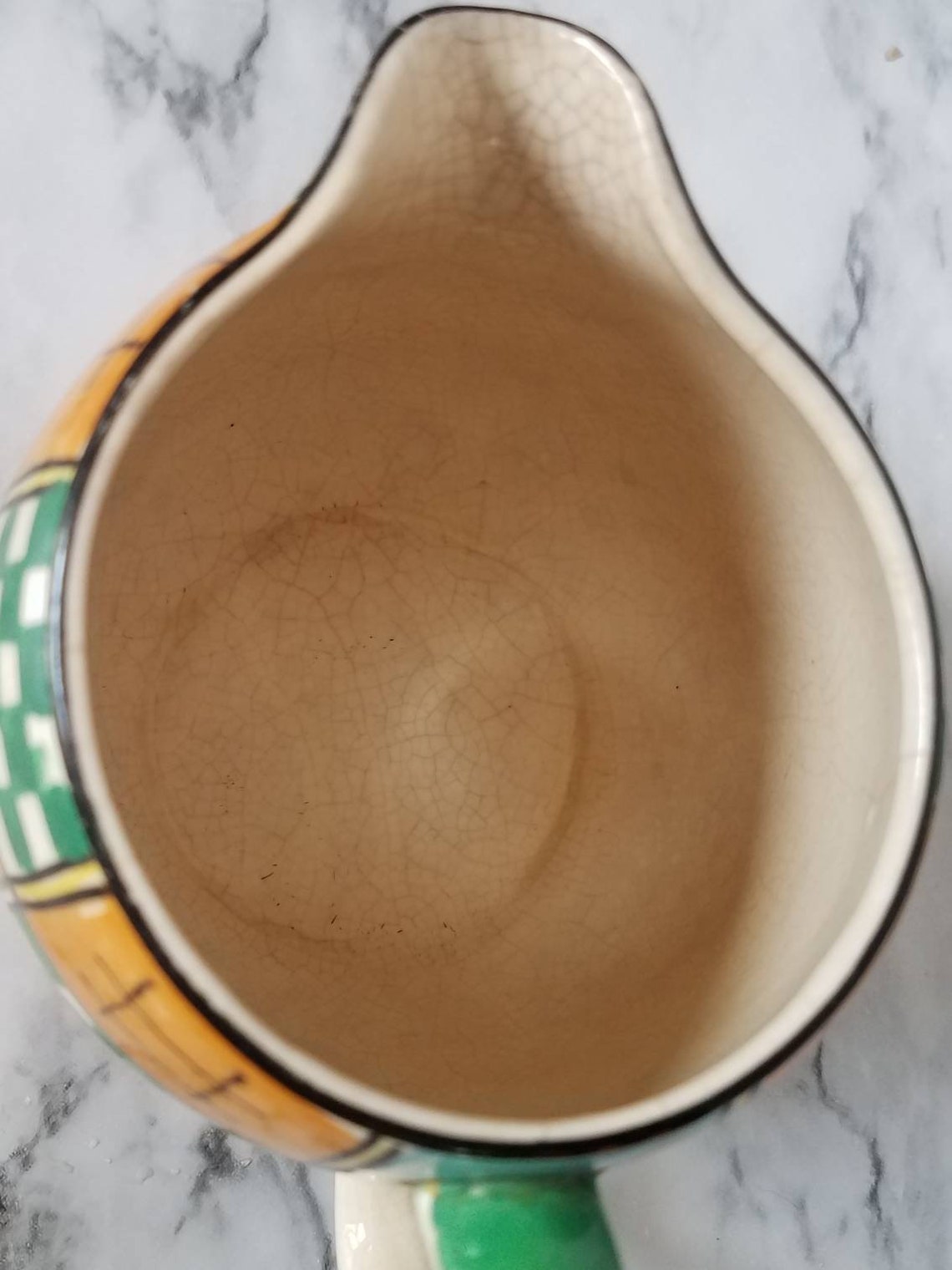 Prewar Japan antique pitcher. Handpainted Royal Trico Nagoya Etsy