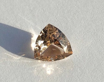 Imperial topaz 3.7 ct 10x10 mm Sherry Topaz Trillion Champagne topaz Pink topaz Unheated Untreated topaz Peach topaz Topaz loose Custom gems