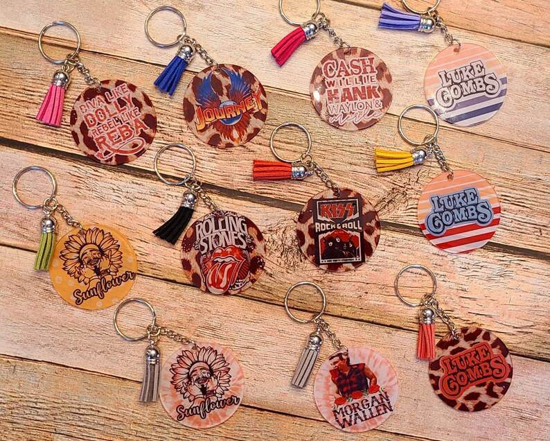 Band Keychains music artist keychains inspired keychains Etsy