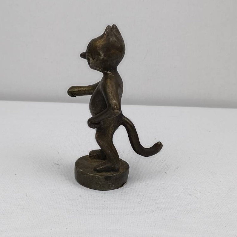Felix the Cat Brass Figurine, Hood Ornament Vintage Etsy