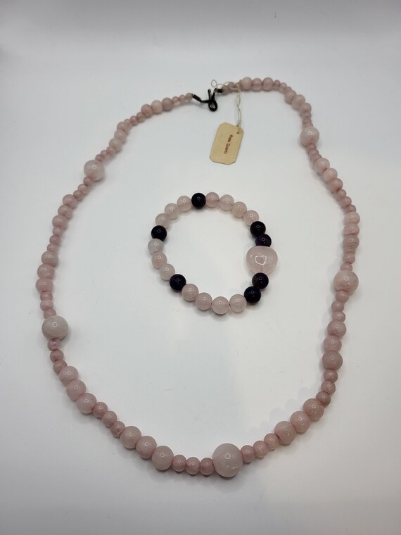 Roae Quarts Necklace and Bracelet - image 2